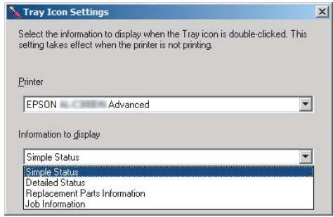 EPSON WORKFORCE AL-C300N - Tray Icon Settings (Paramètres de l'icône du bac) - 1