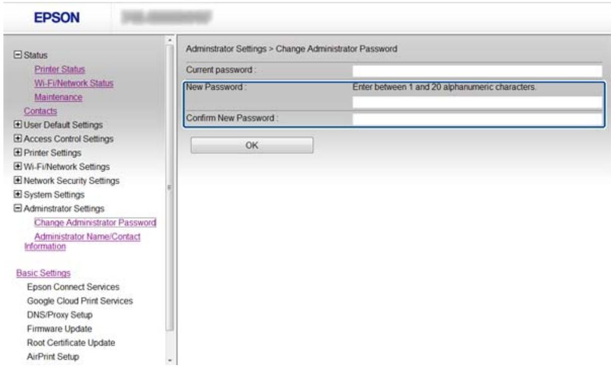 EPSON WORKFORCE PRO WF-8010 DW - Limitation des fonctionnalités disponibles et configuration du mot de passé administrateur - 1