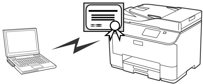 EPSON WORKFORCE PRO WF-8010 DW - Communication SSL/TLS - 1