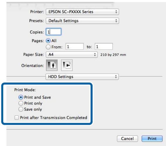 EPSON SURECOLOR SC-P7000 - Configuration des paramètres sous Mac OS X - 6