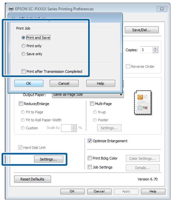 EPSON SURECOLOR SC-P7000 - Utilisation du disque dur en option - 2