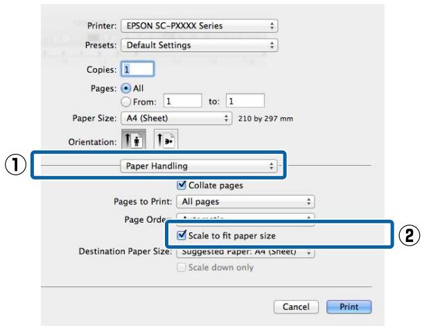EPSON SURECOLOR SC-P7000 - Configuration des paramètres sous Mac OS X - 2
