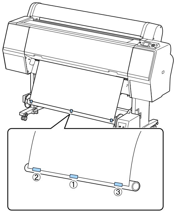 EPSON SURECOLOR SC-P9000 - Saisie du papier avec la face imprimable vers l'extérieur - 4