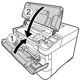 EPSON WORKFORCE AL-M8100DTN - Fermez le capot F, puis le capot A. - 1