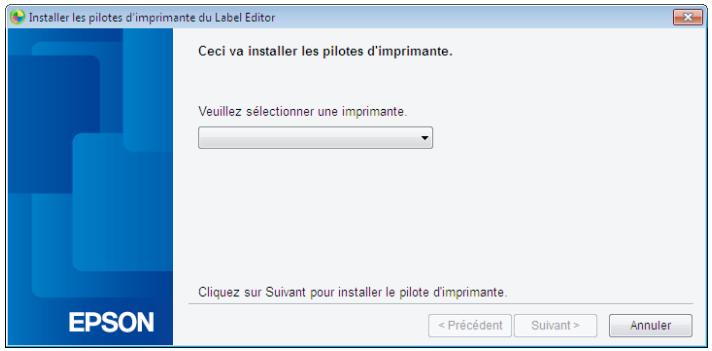 EPSON LABELWORKS LW-Z900 - Selectionnez un modele (l'imprimante a utiliser). - 1
