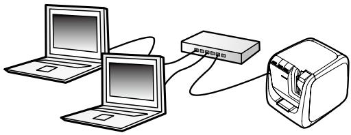 EPSON LABELWORKS LW-Z900 - Connexion au LAN avec fil - 1