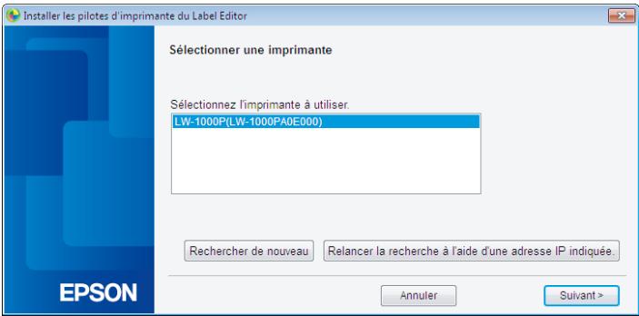 EPSON LABELWORKS LW-Z900 - Selectionnez l'imprimante à utiliser. - 1