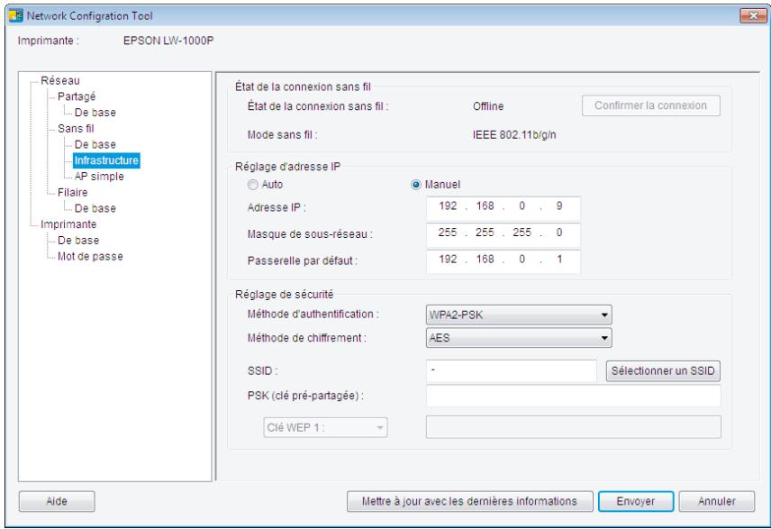 EPSON LABELWORKS LW-Z900 - Une fois les informations saisies et vérifiées, cliquez sur le bouton [Envoyer]. - 1