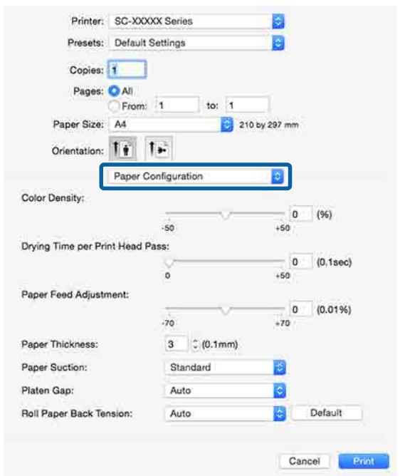 EPSON SURECOLOR SC-P10000 - Enregistrement dans les Presets (Préroglages) - 1