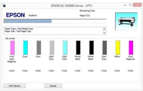 EPSON SURECOLOR SC-P10000 - Écran lors de l'impression - 1