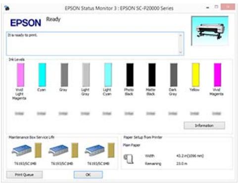 EPSON SURECOLOR SC-P10000 - EPSON Status Monitor 3 - 1