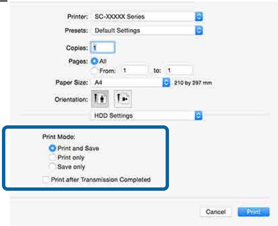 EPSON SURECOLOR SC-P10000 - Configuration des paramètres sous Mac OS X - 6