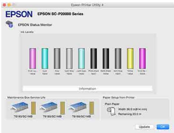 EPSON SURECOLOR SC-P10000 - EPSON Status Monitor - 1
