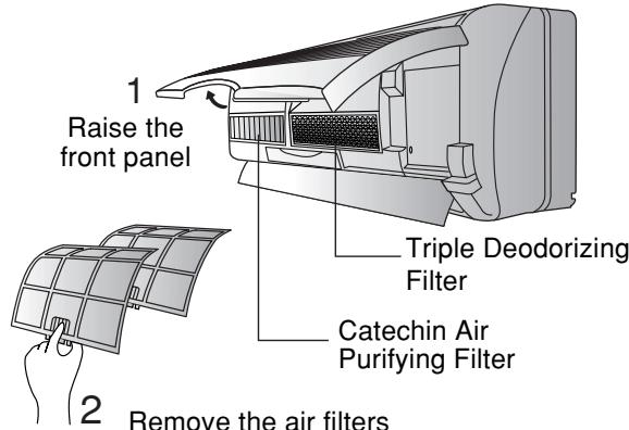 PANASONIC CS-E12CKP - Cleaning the Front Panel - 2