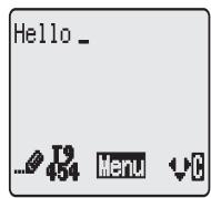 PANASONIC EB-GD76 - Créer un message court - 1