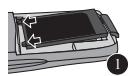 PANASONIC EB-GD76 - Installation de la batterie - 1
