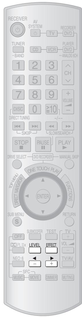 PANASONIC SA-XR57 - Effet surround par télécommande - 1