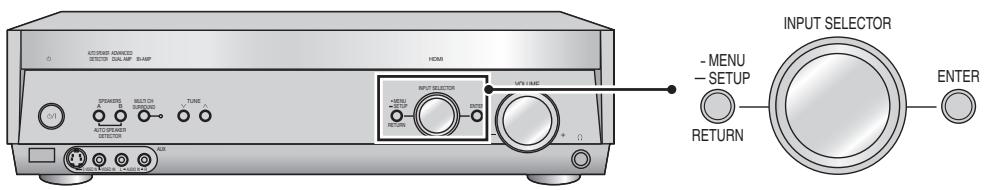 PANASONIC SA-XR57 - Impostazione del ricevitore - 1