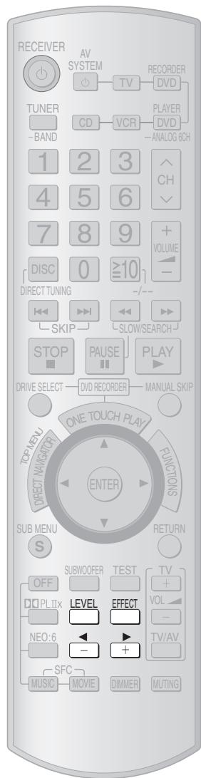 PANASONIC SA-XR57 - Sound-Effekte über die Fernbedienung - 1