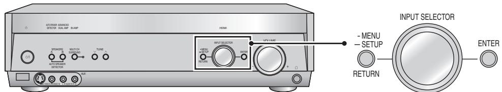 PANASONIC SA-XR57 - Réglage du récepteur - 1