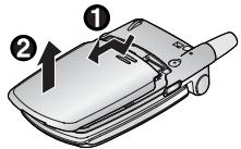PANASONIC X400 - Retrait de la batterie - 1