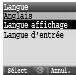 PANASONIC X400 - Réglage de la langue - 1