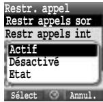 PANASONIC X400 - Restr. appel - 2