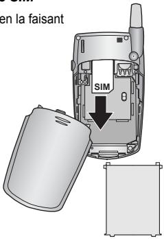 PANASONIC X400 - Retrait de la carte SIM - 1