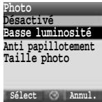 PANASONIC X400 - Options dans le viseur - 4