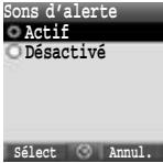 PANASONIC X400 - Réglage des Sons d'alerte - 2