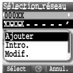 PANASONIC X400 - Sélection réseau - 4