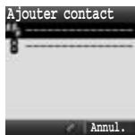 PANASONIC X400 - A partir du menu Ajouter contact - 5