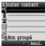 PANASONIC X400 - A partir du menu Ajouter contact - 2