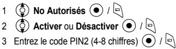 PANASONIC X401 - Dans le menu Sécurité - 1