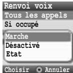 PANASONIC X401 - Dans le menu Appels - 2