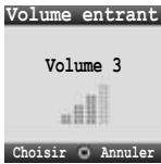 PANASONIC X401 - Volume des appels entrants - 2