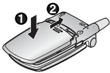 PANASONIC X401 - Mise en place de la batterie - 2