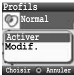 PANASONIC X401 - Activation d'un profil - 2