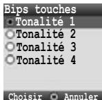 PANASONIC X401 - Dans le menu Profils - 2