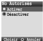 PANASONIC X401 - Dans le menu Sécurité - 2