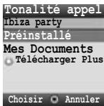 PANASONIC X401 - Tonalité appel - 2