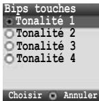 PANASONIC X401 - Réglage des bips touches - 5