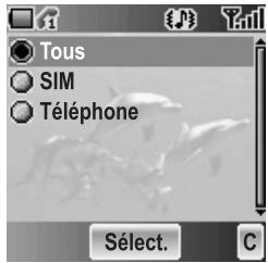 PANASONIC X500 - Mes contacts - 1