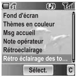 PANASONIC X500 - Rétro éclairage des touches - 1