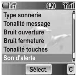 PANASONIC X500 - Son d'alerte - 1
