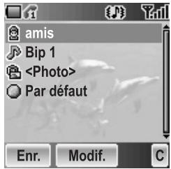 PANASONIC X500 - A partir du menu Réglage de groupe - 1