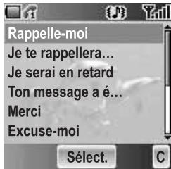 PANASONIC X500 - A partir du menu Messages - 1
