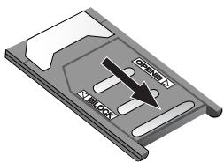 PANASONIC X500 - Mise en place de la carte SIM - 1