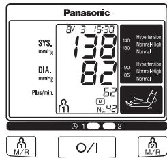PANASONIC EW3122 - RAPPEL DES VALEURS DE MESURE MÉMORISÉES - 4