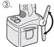 PANASONIC EY7270 - To Set the Belt Hook Angle Position - 2